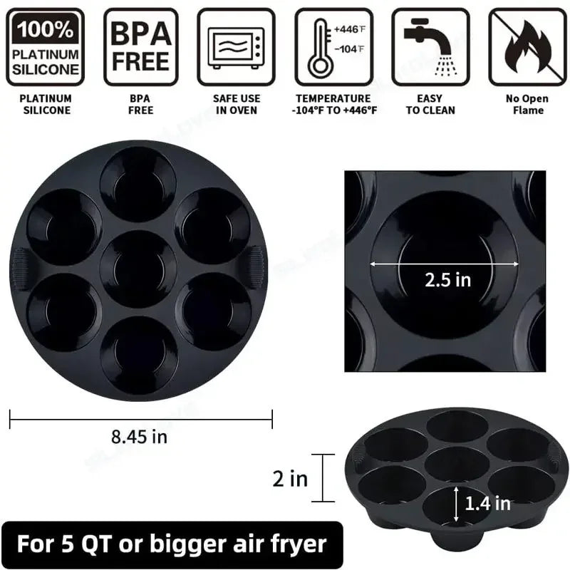 Silicone Basket Pot Tray Air Fryer