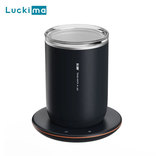 2 in 1 Coffee Cup Warmer Automatic Magnetic Stirring Mug